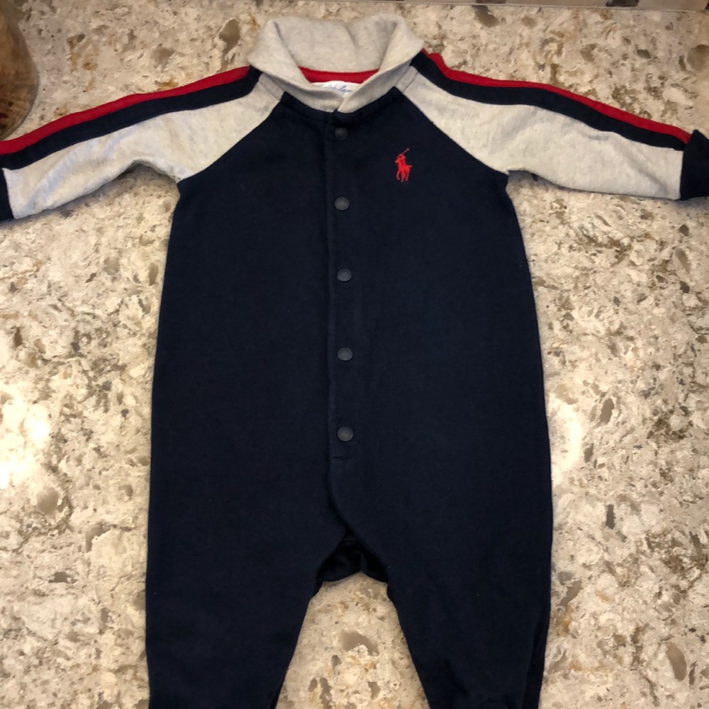 Polo Ralph Lauren footed onesie size 3m
